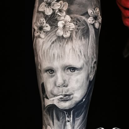 Tatovering med symbolsk motiv