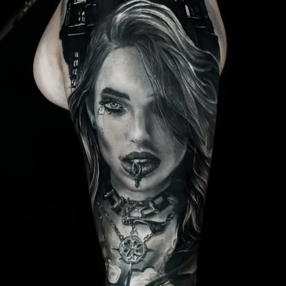 Tatovering utført hos Edvis Tattoo i Kongsberg